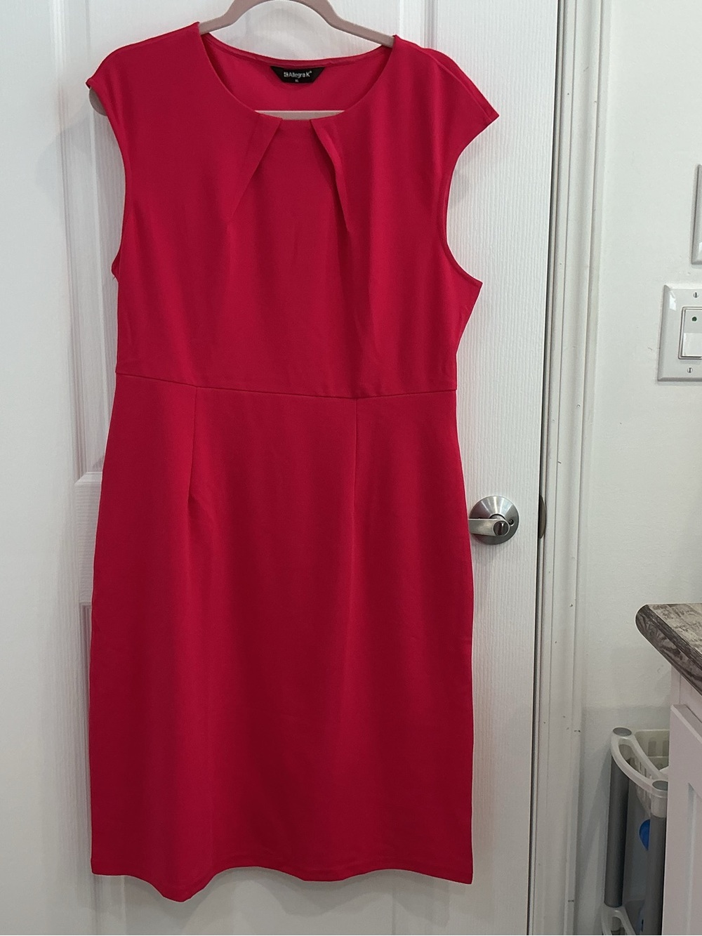 Alegra K Fuchsia Cap-Sleeve Dress with Belt - Picture 3 of 9